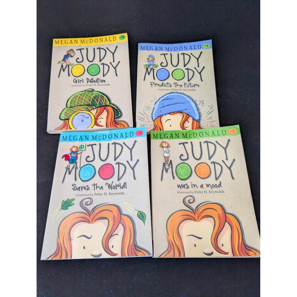 Judy Moody Book Lot 4 Megan McDonald Paperbacks No 1 3 4 9‎ Girl Detective Kids